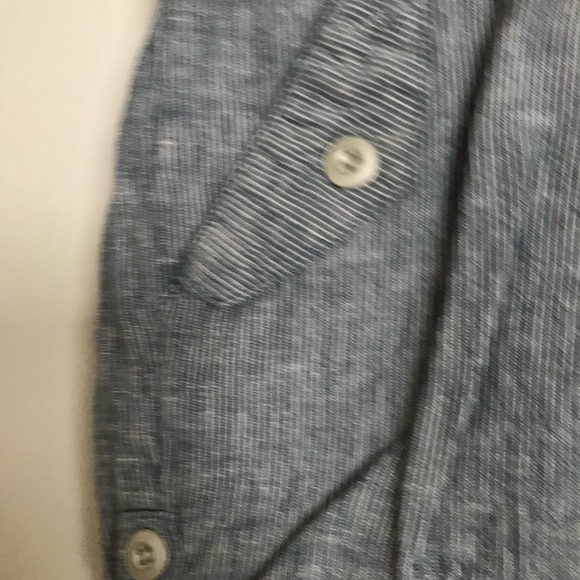 🪓 10$ Motherhood Maternity - Short chambray blue-White shorts - M - Picture 3 of 4